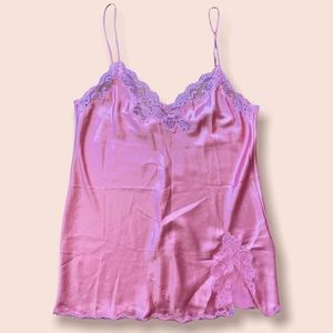 Victoria Secret Satin and Lace Nightgown Pink/Coral